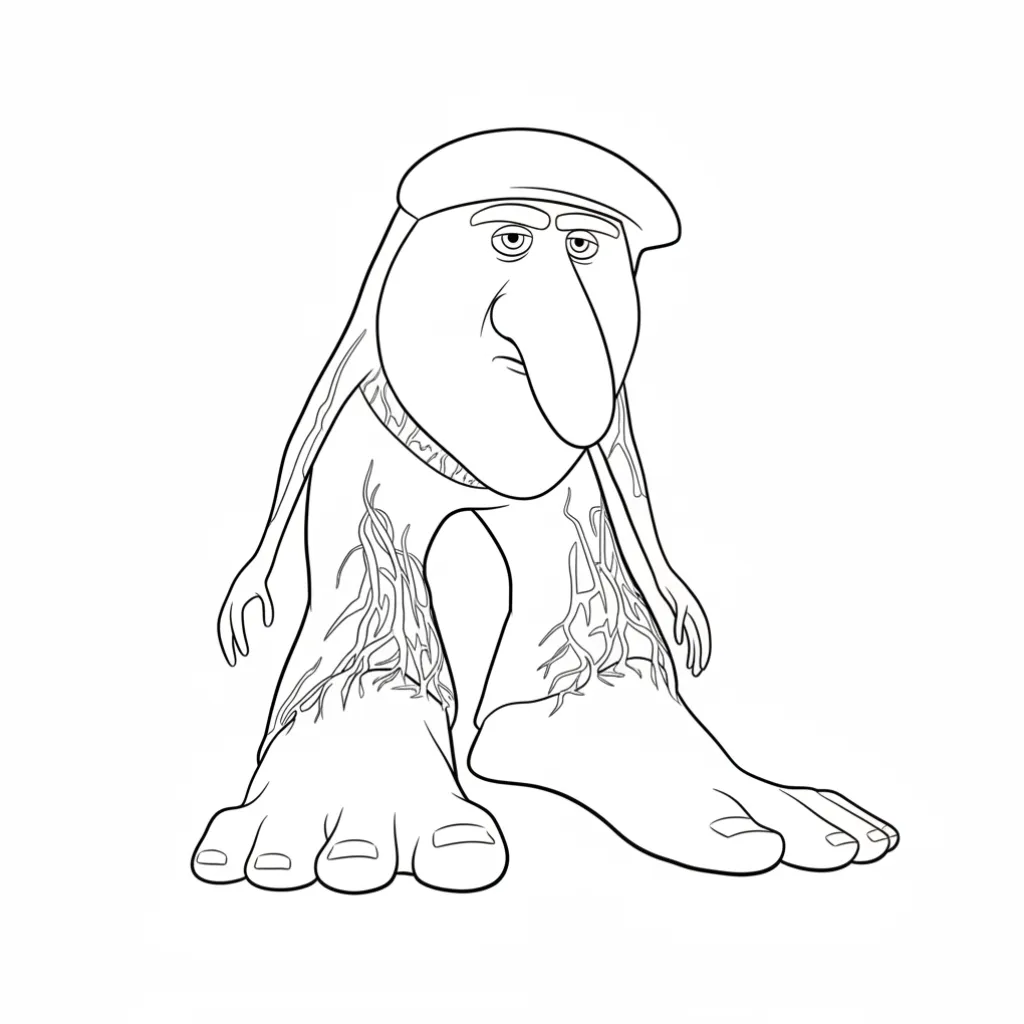 Brr Brr Patapim5 para colorear para niño de 5 años