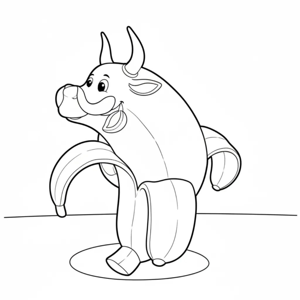 Bulliccinni Bananini 4 para colorear para imprimir para niño de 9 años