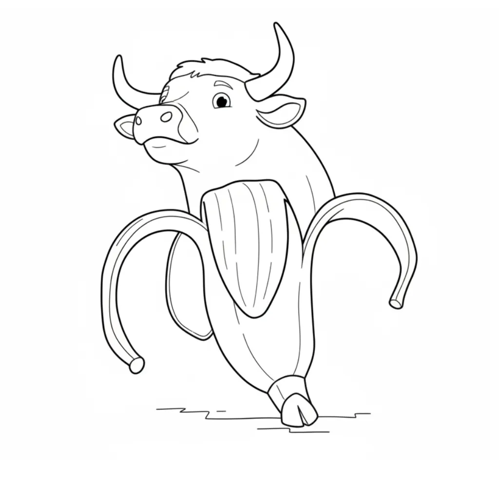 Bulliccinni Bananini 7 para colorear en línea