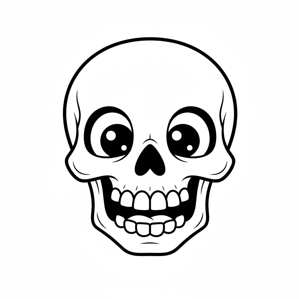 Calavera 12 para colorear para imprimir pdf gratis