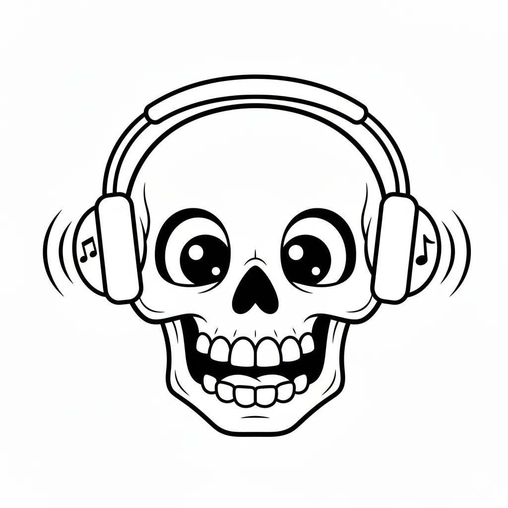 Calavera 15 para colorear para imprimir gratis