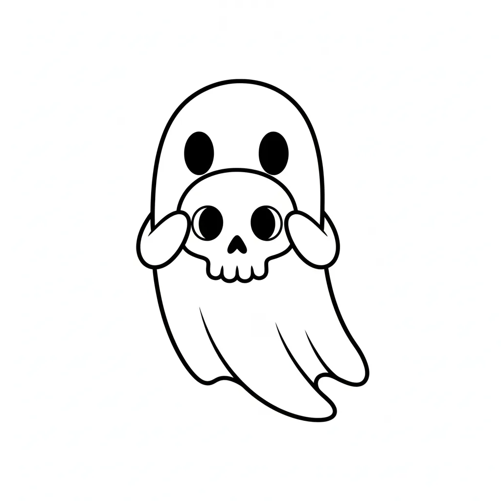 Calavera 7 para colorear para niño de 7 años