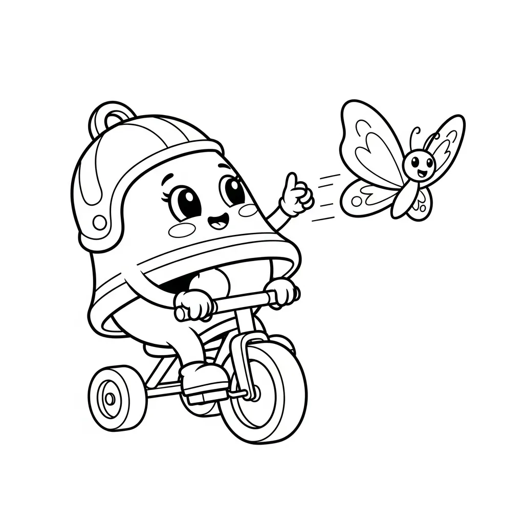 Campana para colorear para imprimir gratis