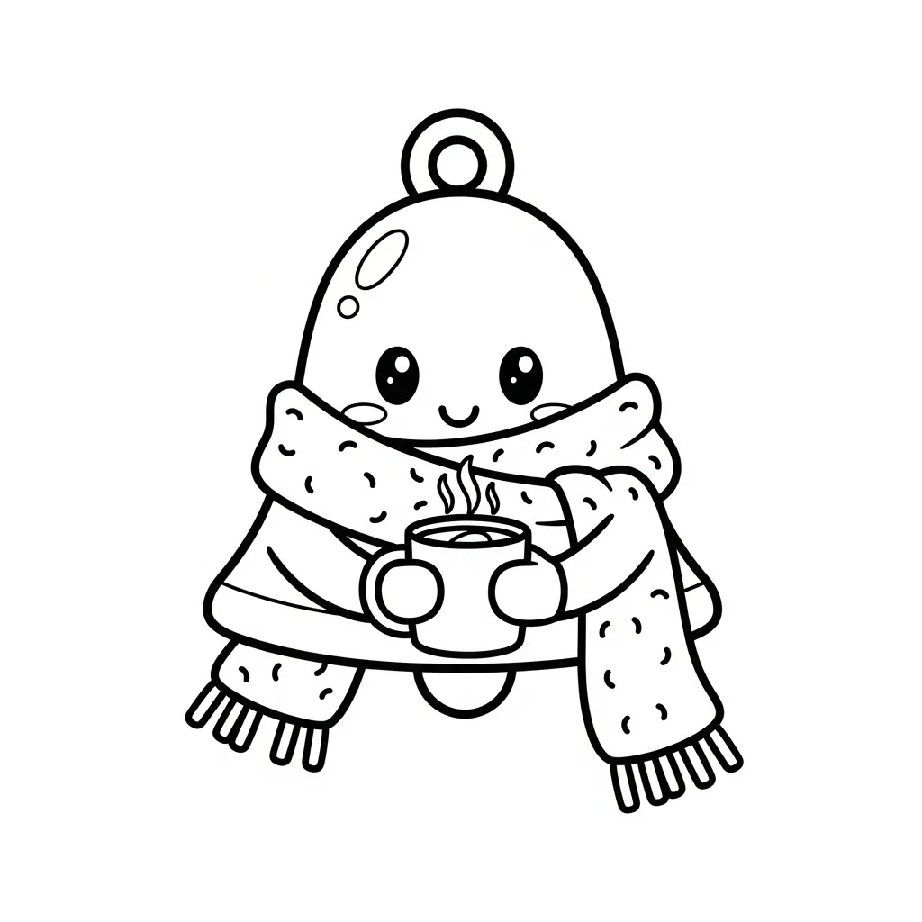 Campana para colorear y recortar