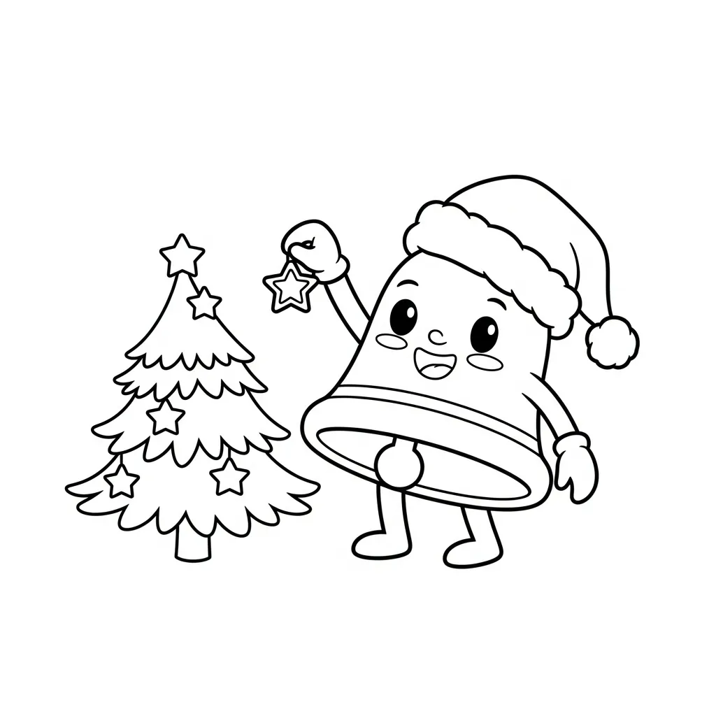 imprimir Campana para colorear gratis