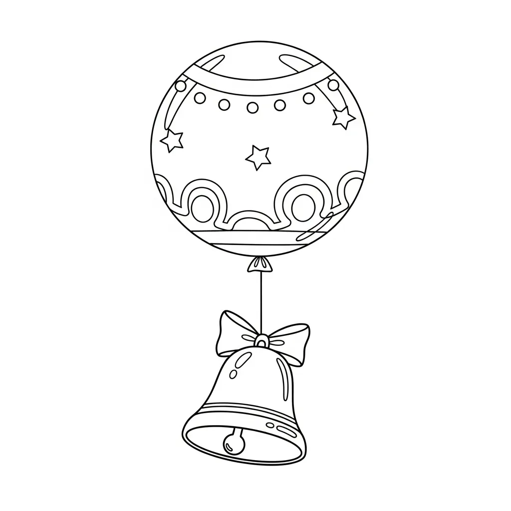 Campana para colorear para primaria