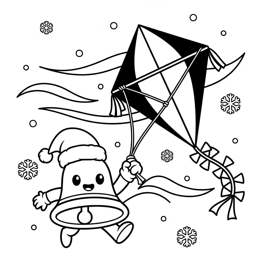 Campana para colorear para niño de 6 años