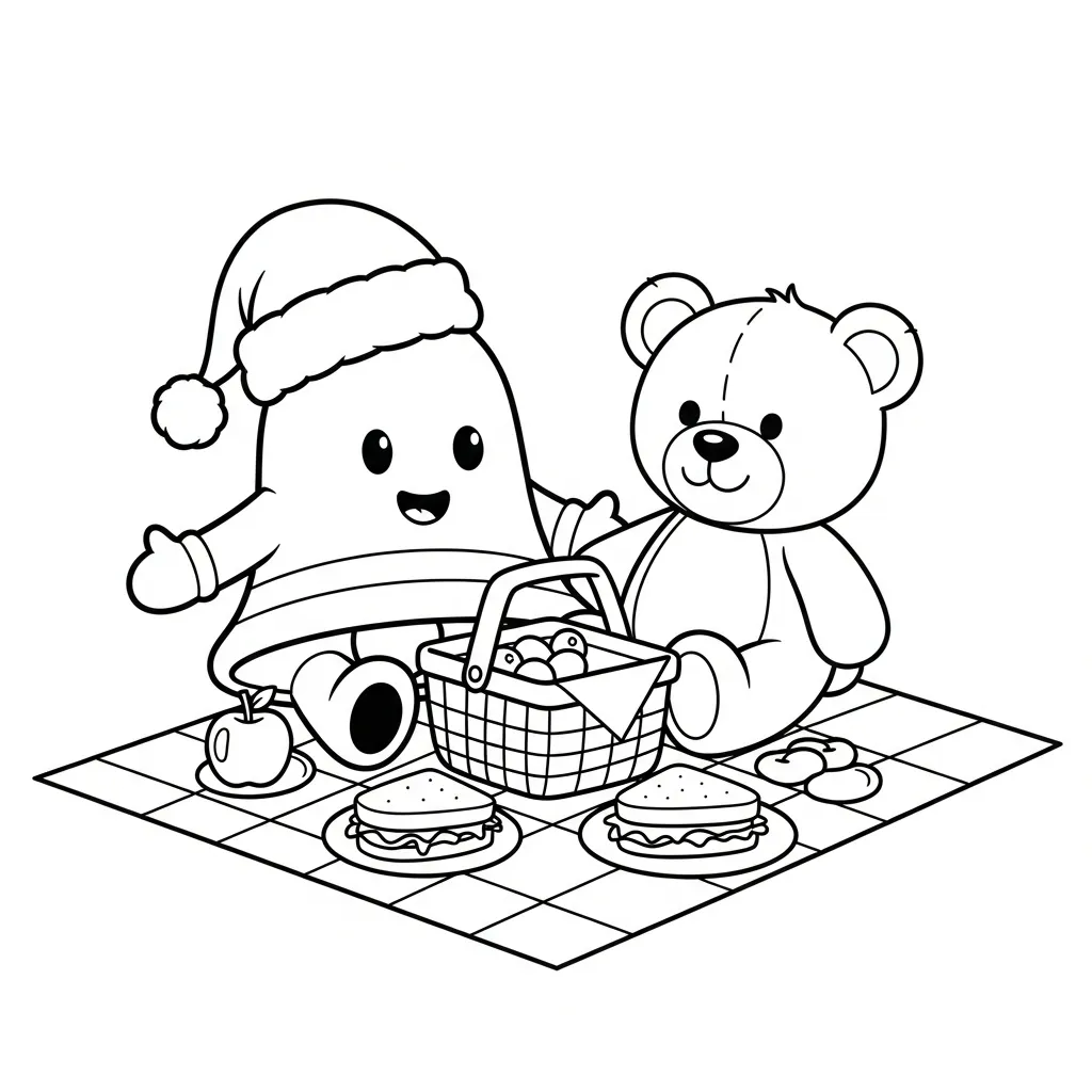 imagen de Campana para colorear para niño