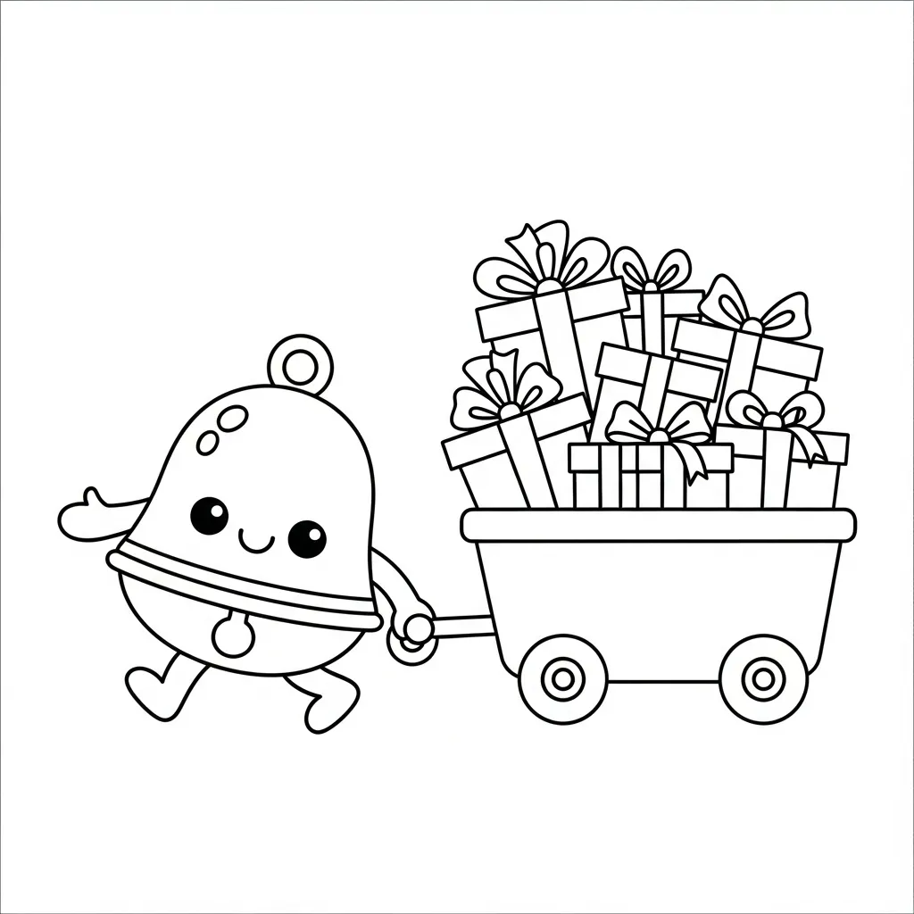 Campana para colorear para niño