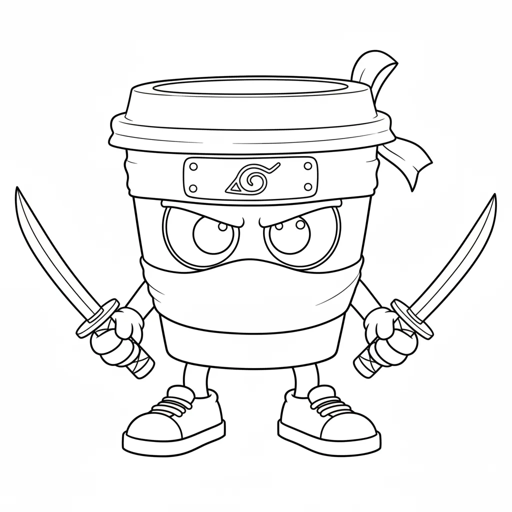 Cappuccino Assassino para colorear para imprimir a4