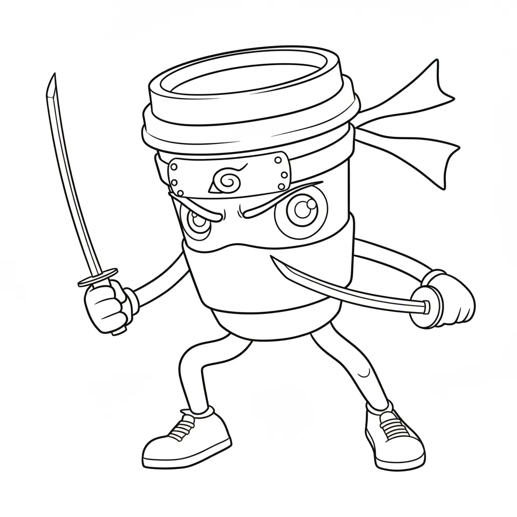 Cappuccino Assassino para colorear gratis en línea