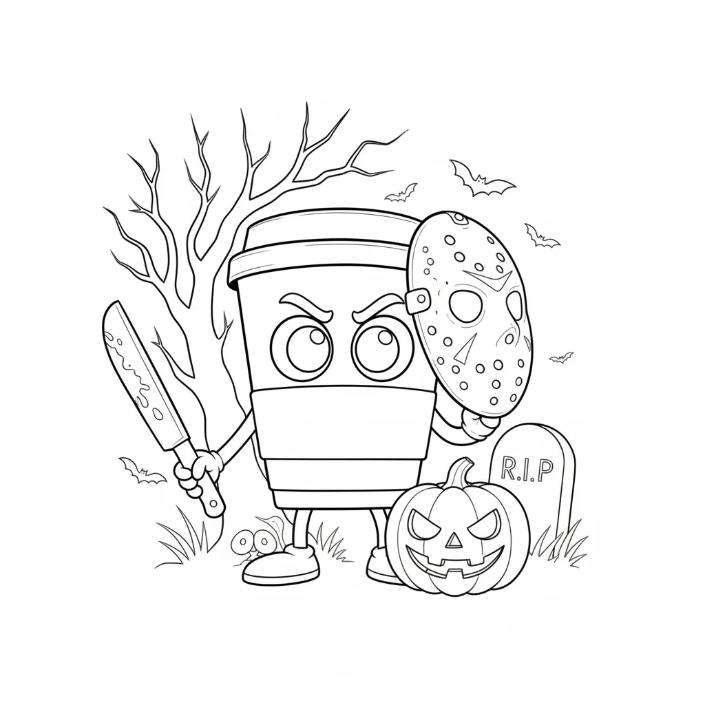 imagen de Cappuccino Assassino para colorear para niño