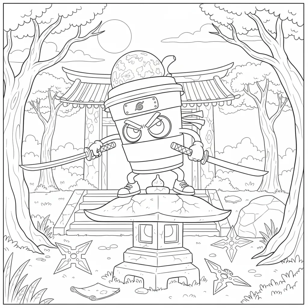 Cappuccino Assassino para colorear para primaria