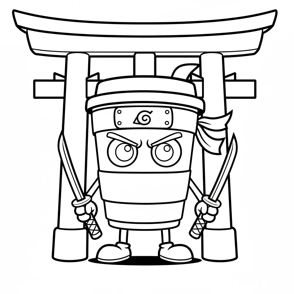 Cappuccino Assassino para colorear en línea gratis