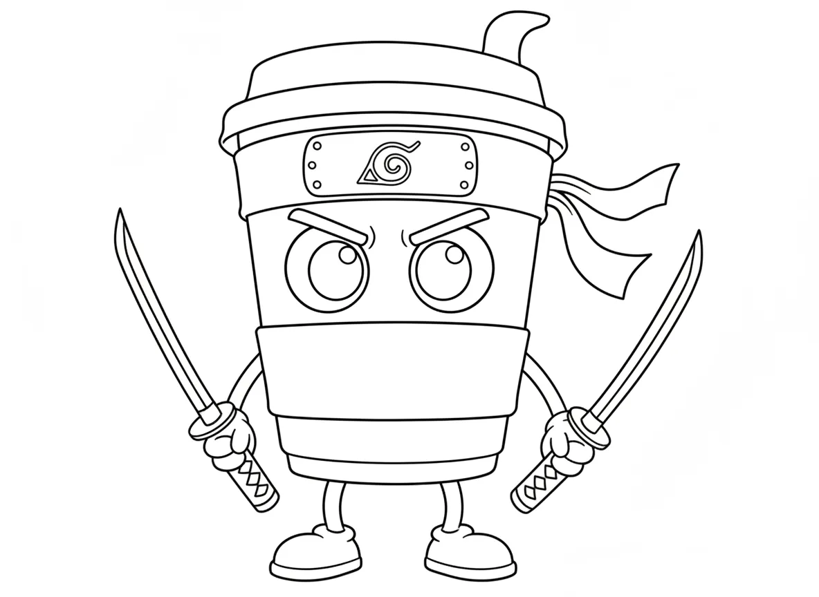 Cappuccino Assassino para dibujar e imprimir