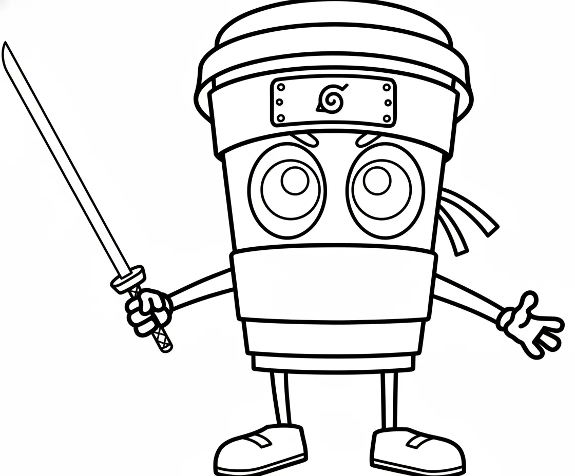 Cappuccino Assassino de niño para colorear para imprimir