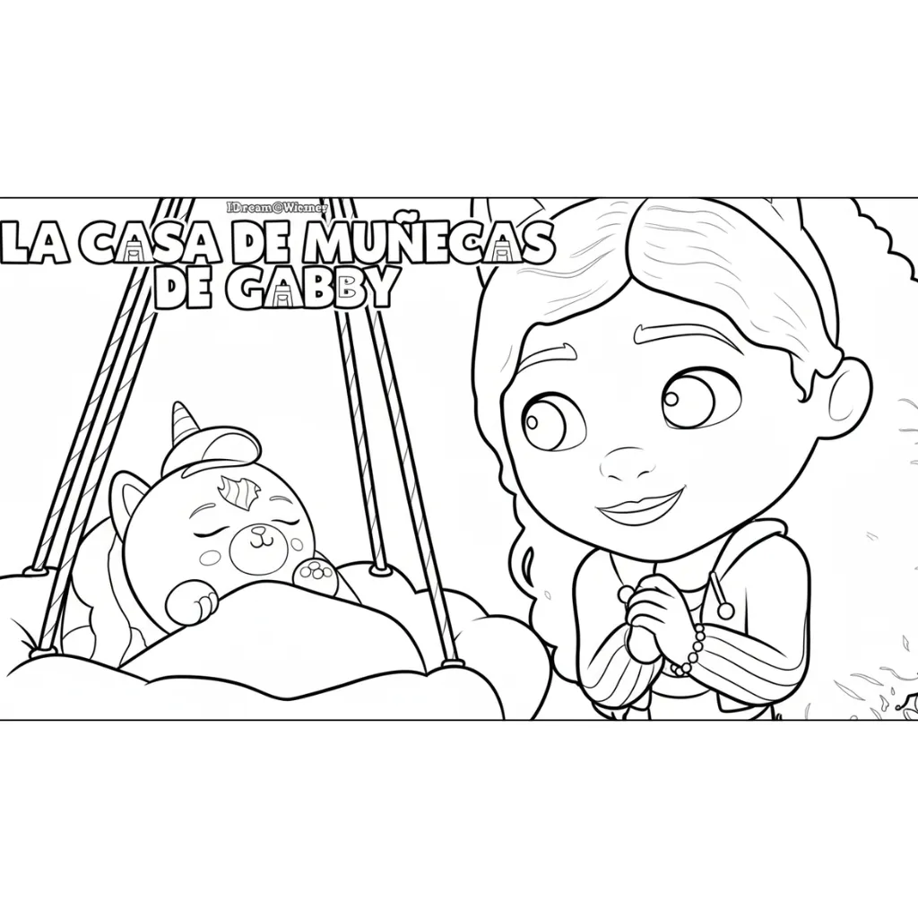 Casa de Muñecas de Gabby 10 para colorear para imprimir pdf gratis