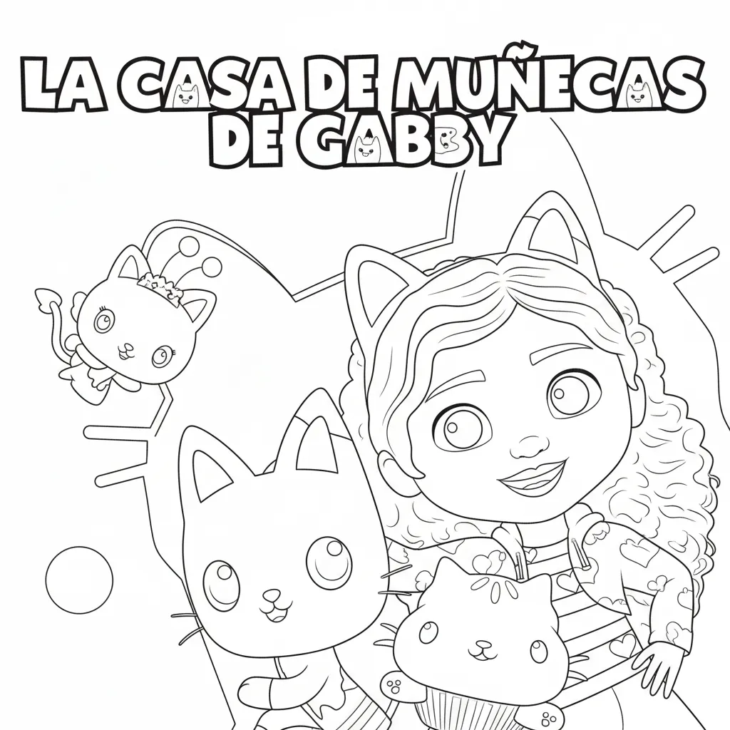 Casa de Muñecas de Gabby 18 para colorear para imprimir gratis