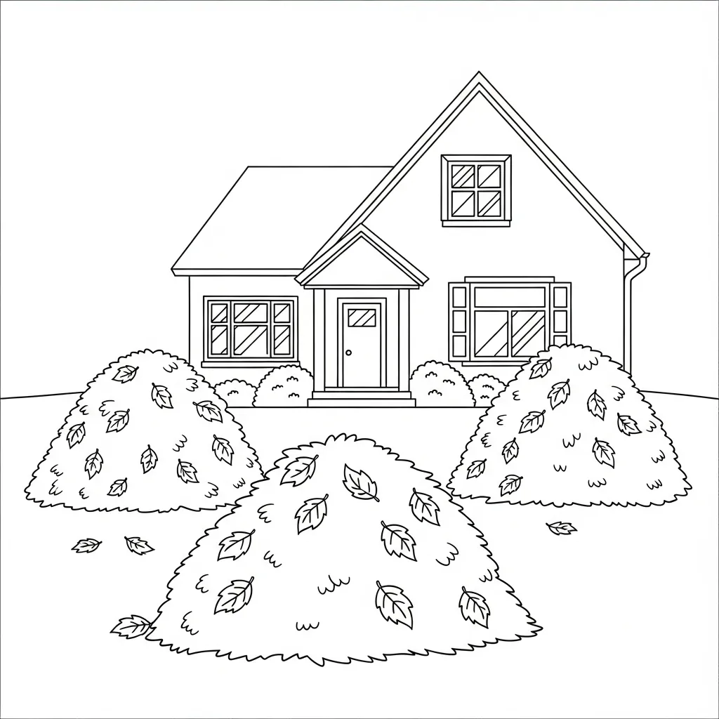 Casas para colorear para descargar