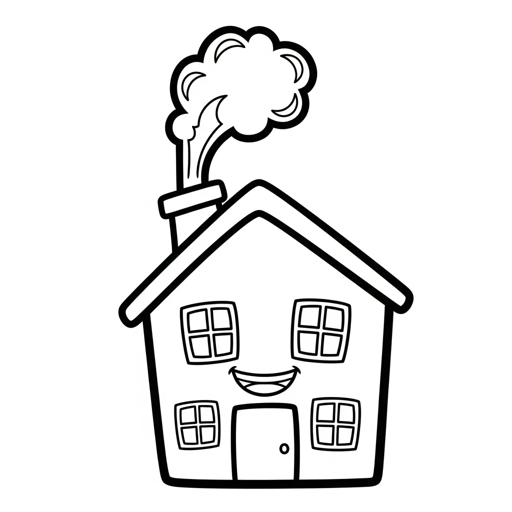 Casas para colorear en línea