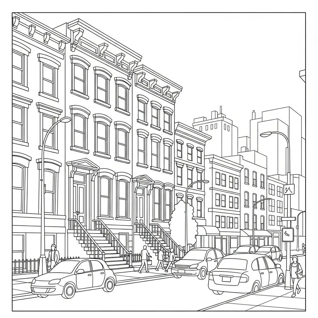 Casas para colorear para niños para imprimir 2