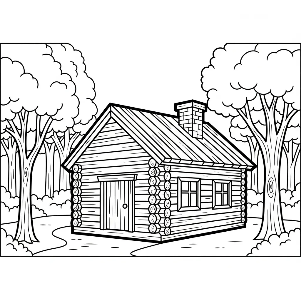 Casas para colorear para niño de 4 años