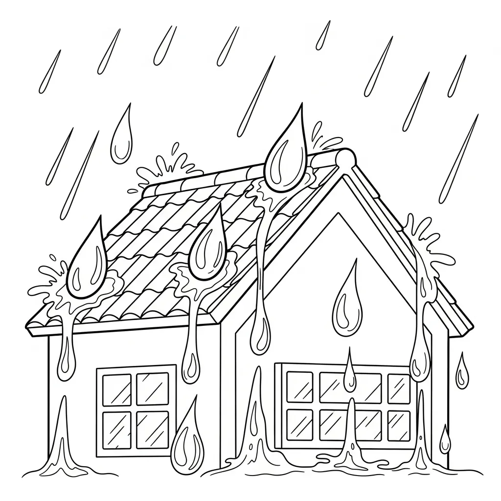 Casas para colorear para imprimir para niño de 4 años 2