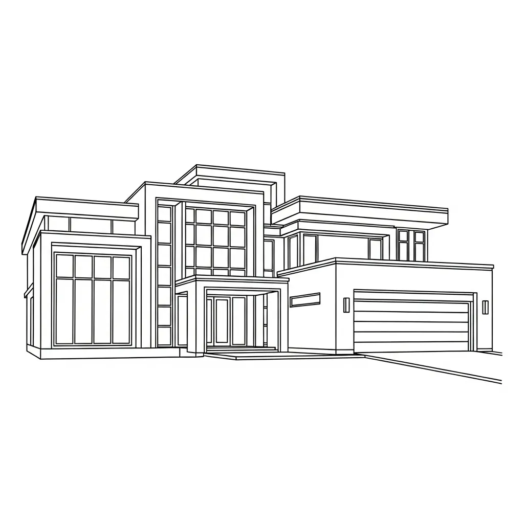 imprimir Casas para colorear gratis