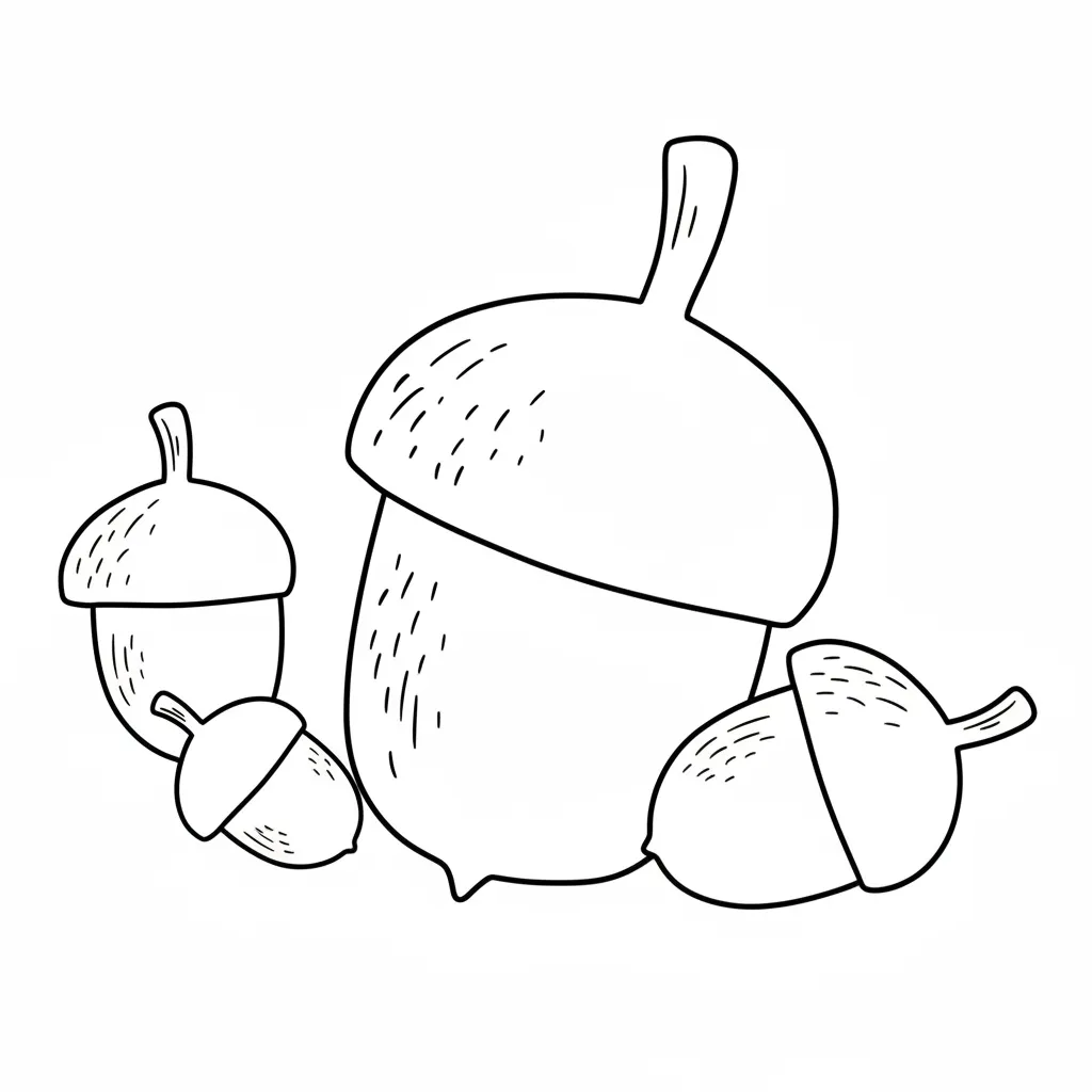 Castañas10 para colorear y dibujos