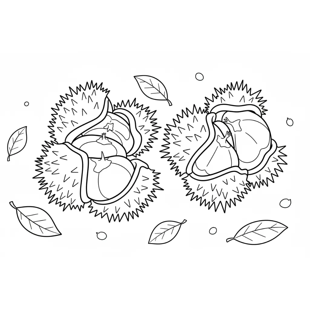 Castañas15 para colorear gratis para imprimir