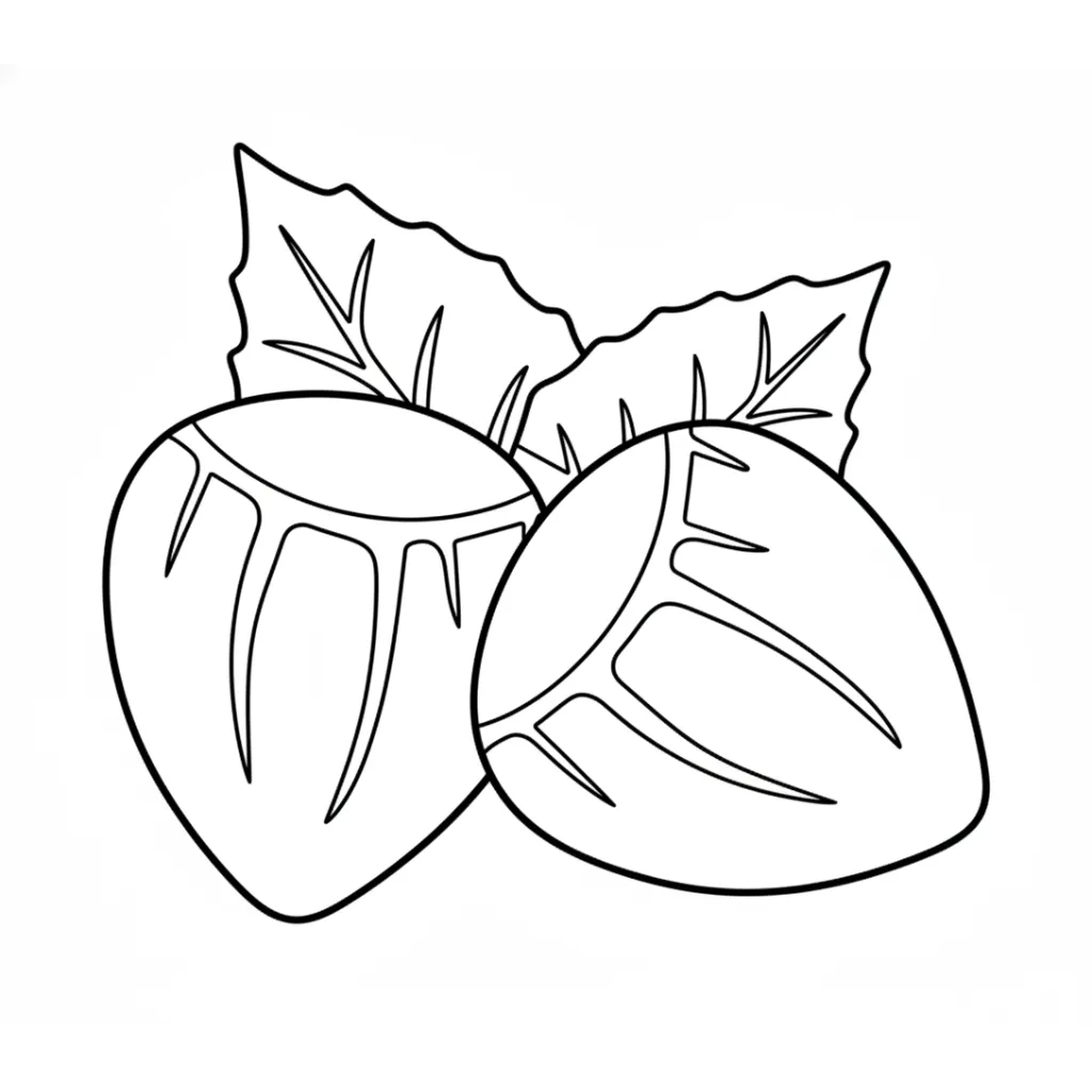 Castañas3 para colorear para niño de 10 años