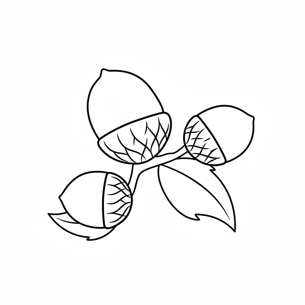 Castañas4 para dibujar e imprimir