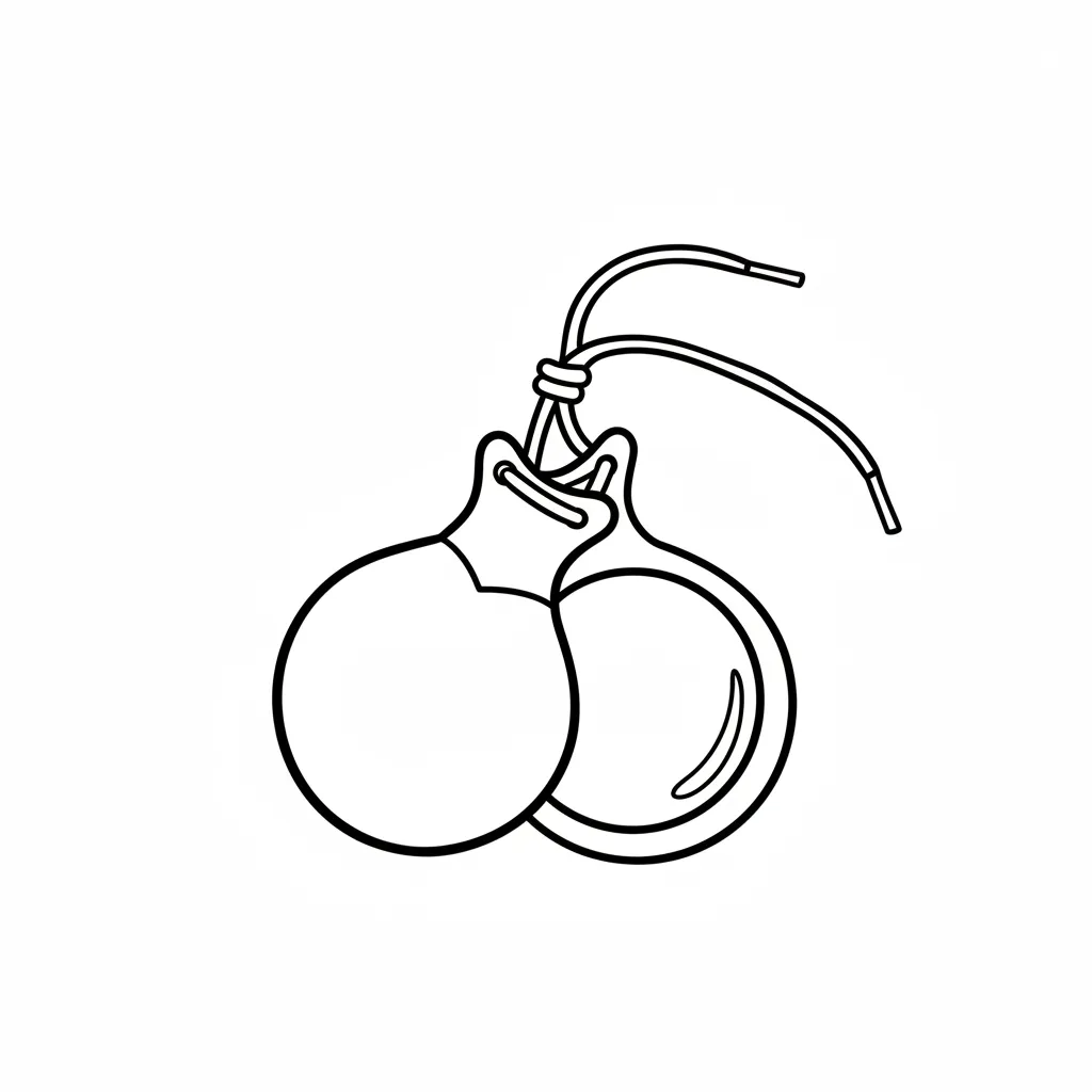 Castañuelas 10 para colorear para imprimir para niño de 2 años