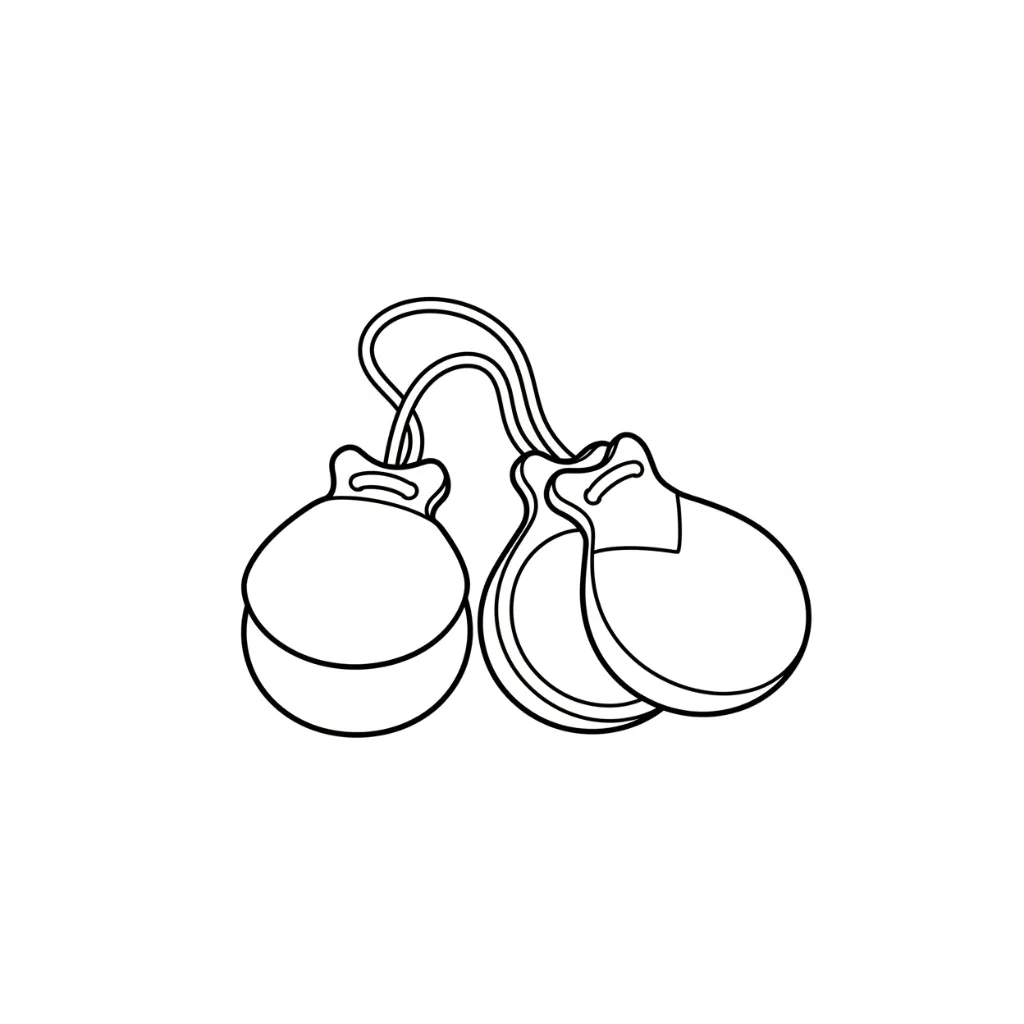 imprimir Castañuelas 13 para colorear gratis