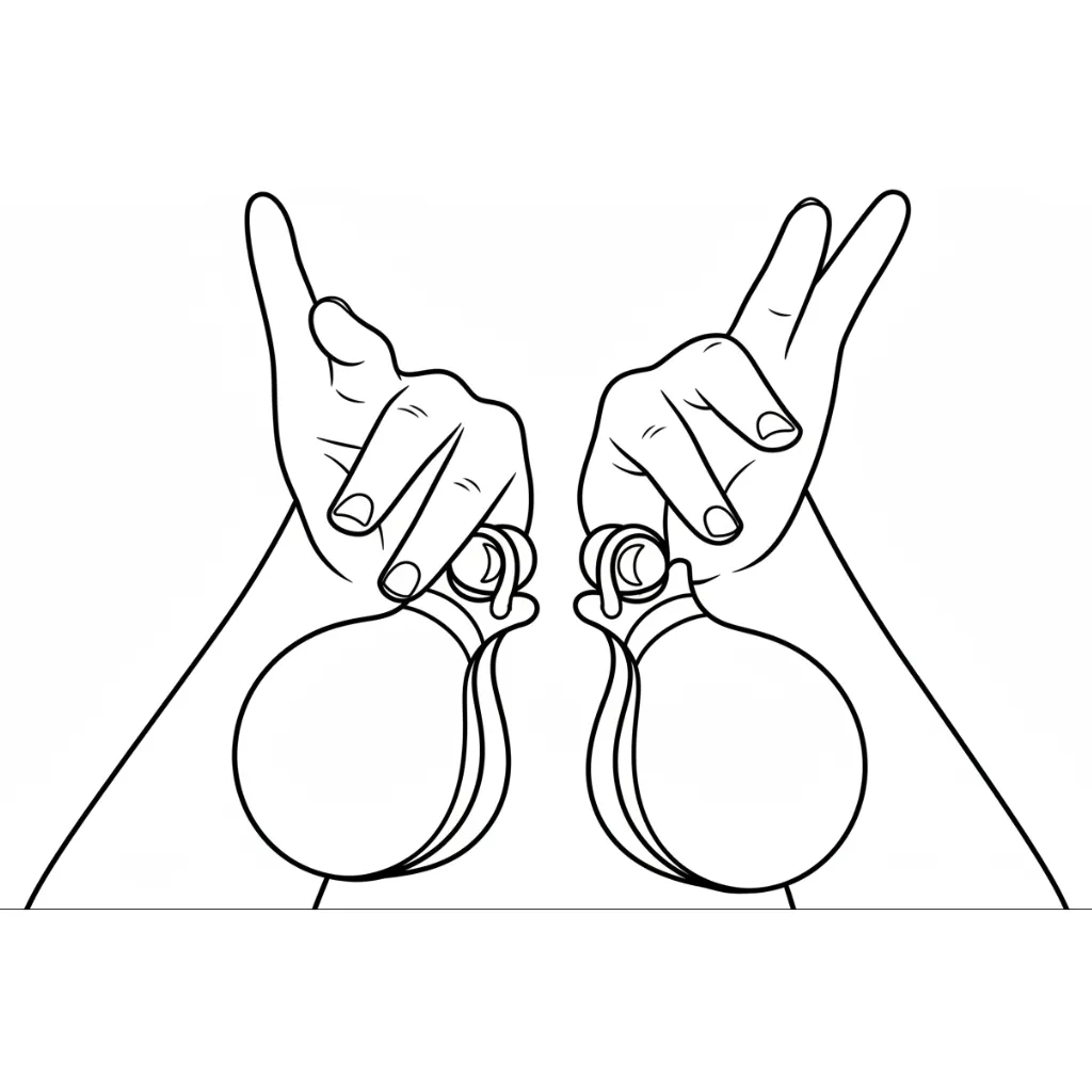 Castañuelas 7 para colorear para imprimir gratis pdf