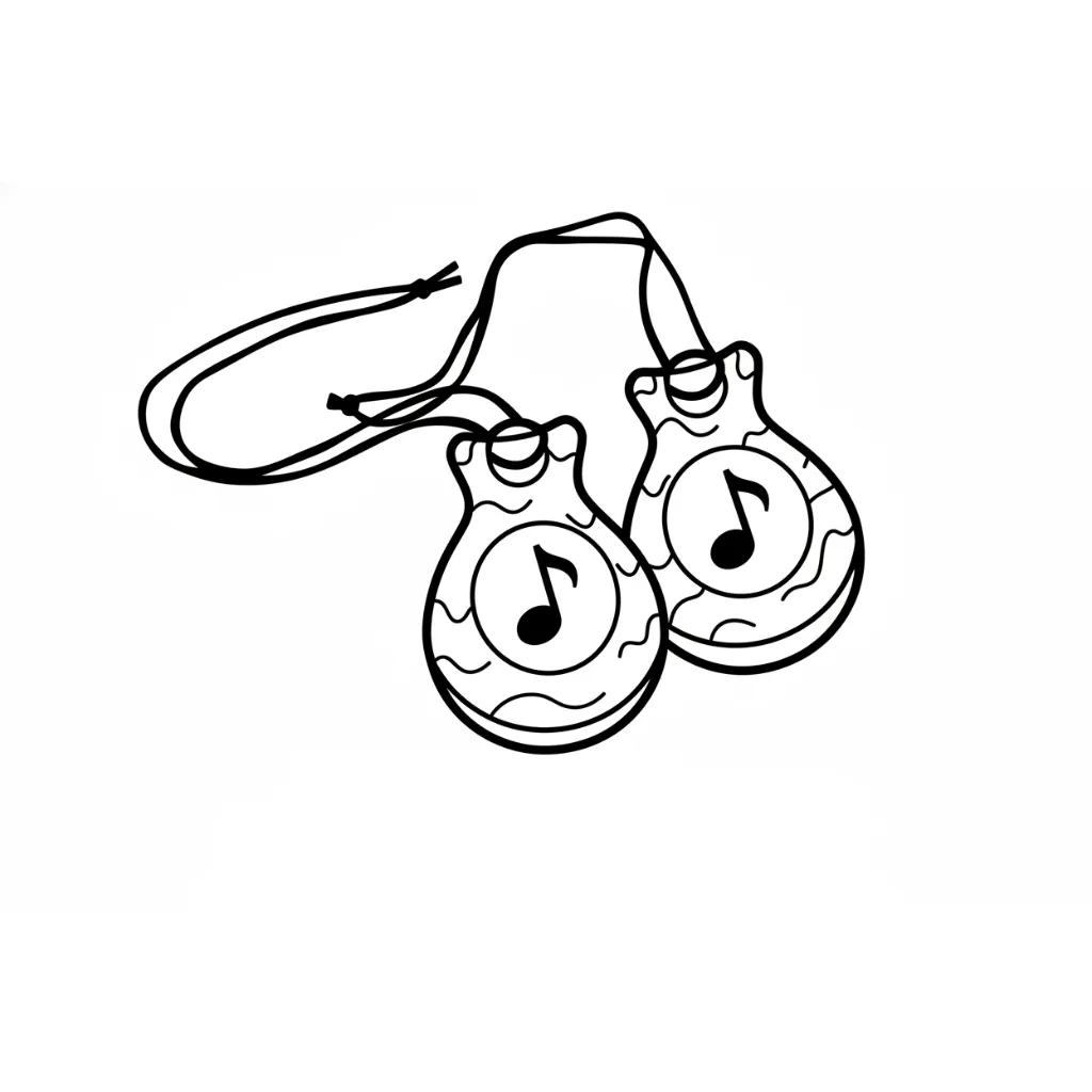 para imprimir Castañuelas 8 para colorear gratis