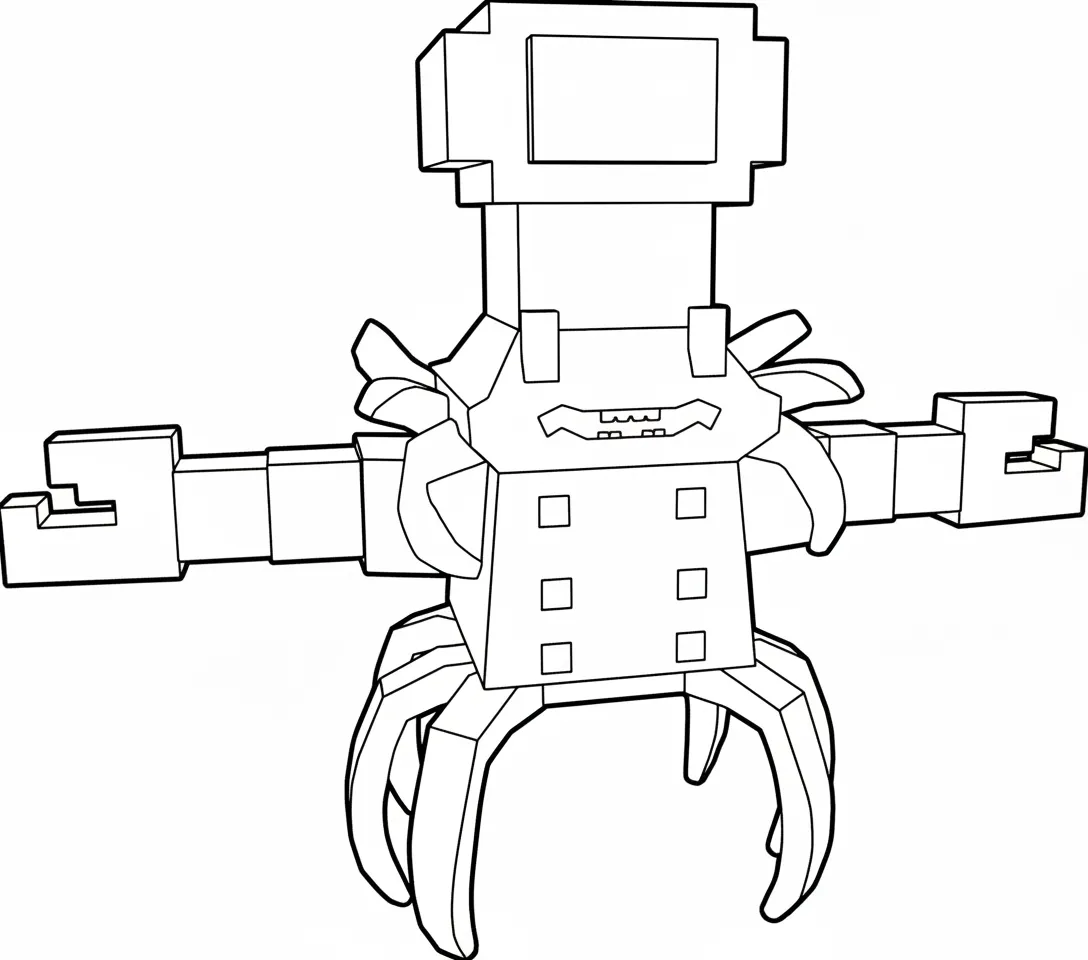 Chef Crabracadabra para colorear para niño gratis