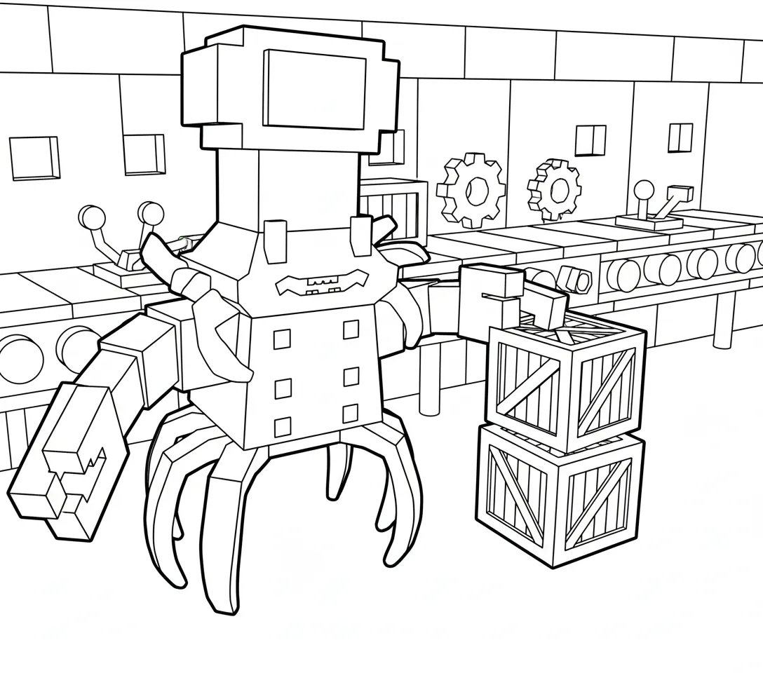 imagen de Chef Crabracadabra para colorear para niño 2