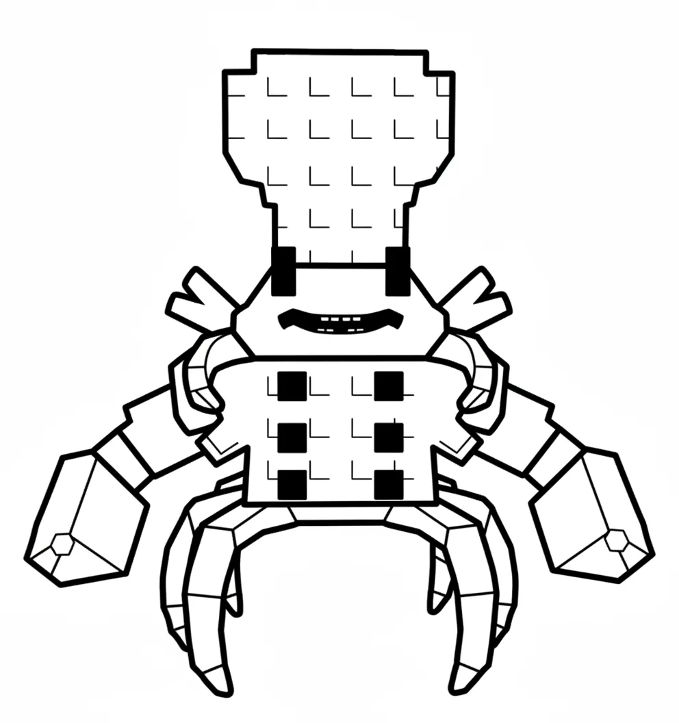 imprimir Chef Crabracadabra para colorear para niño