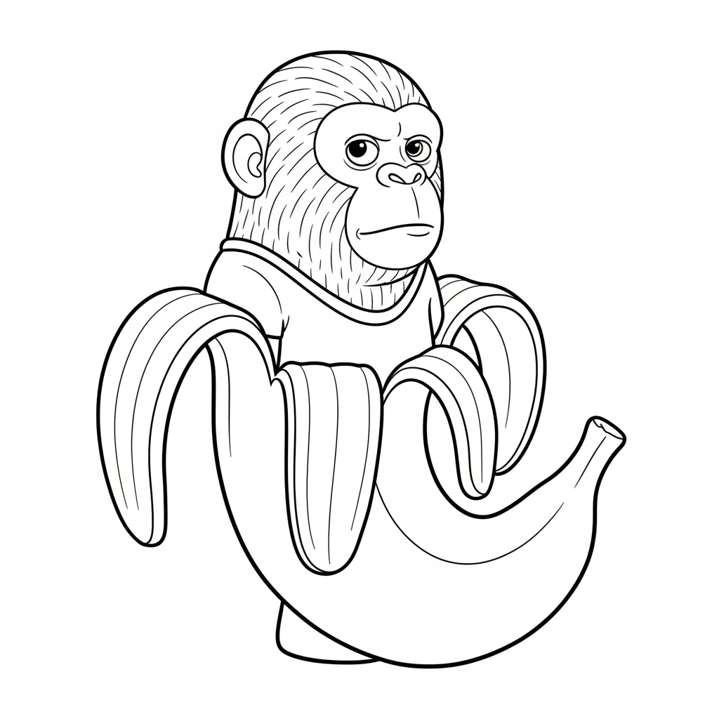 Chimpanzini Bananini8 para colorear para imprimir para niño de 10 años