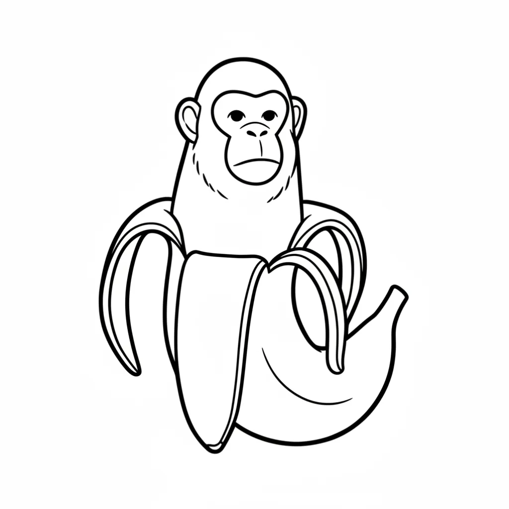 Chimpanzini Bananini9 para colorear para imprimir pdf