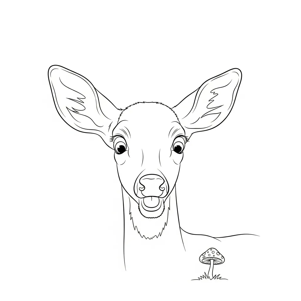 Ciervos para colorear para imprimir 2