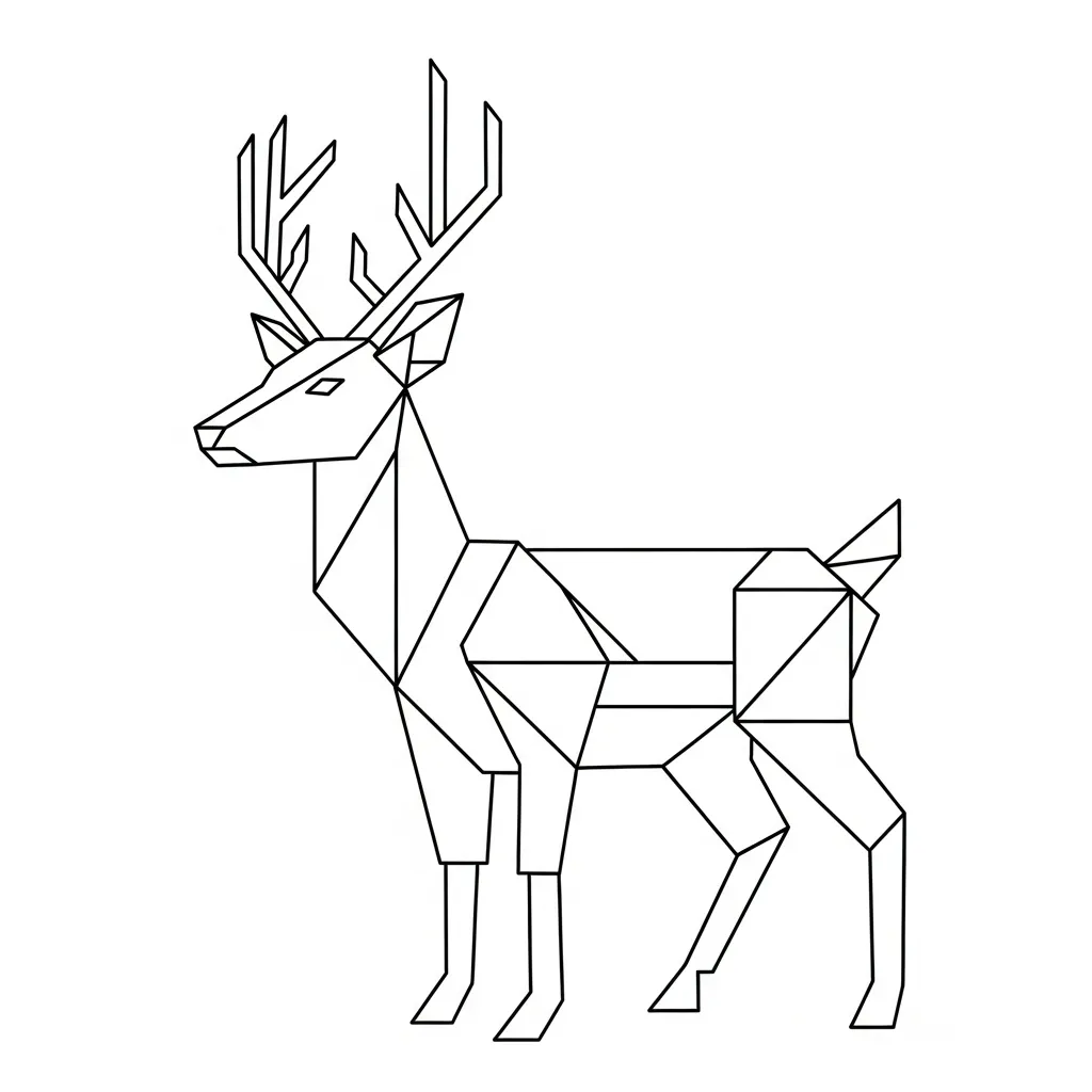 Ciervos para colorear para imprimir para niño de 12 años