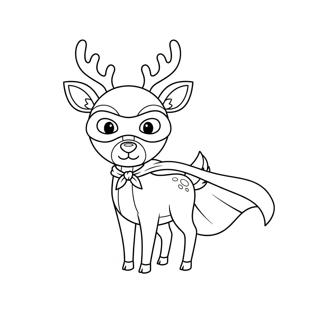 Ciervos para colorear para imprimir para niño de 8 años