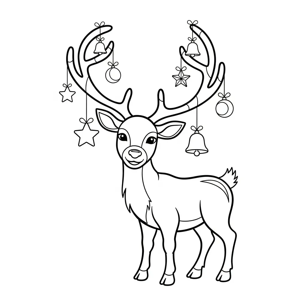 Ciervos para colorear para descargar