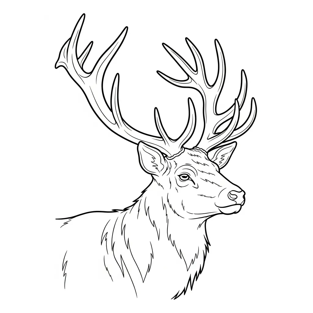 Ciervos para colorear gratis para imprimir