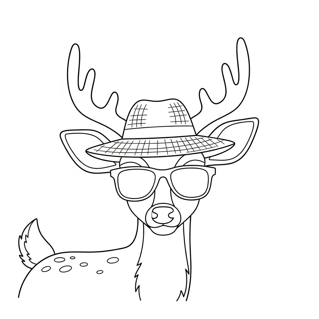 Ciervos para colorear para imprimir gratis