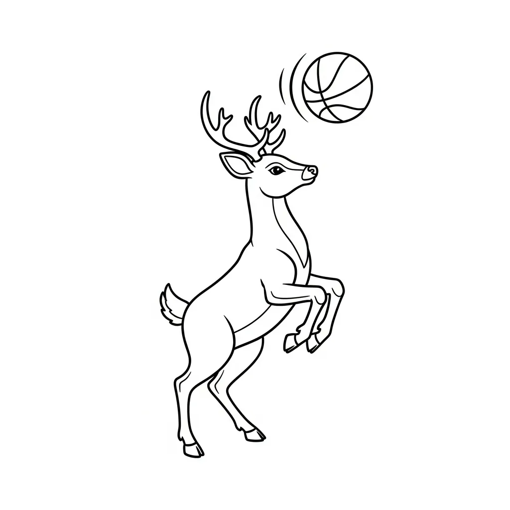 Ciervos para colorear para imprimir a4