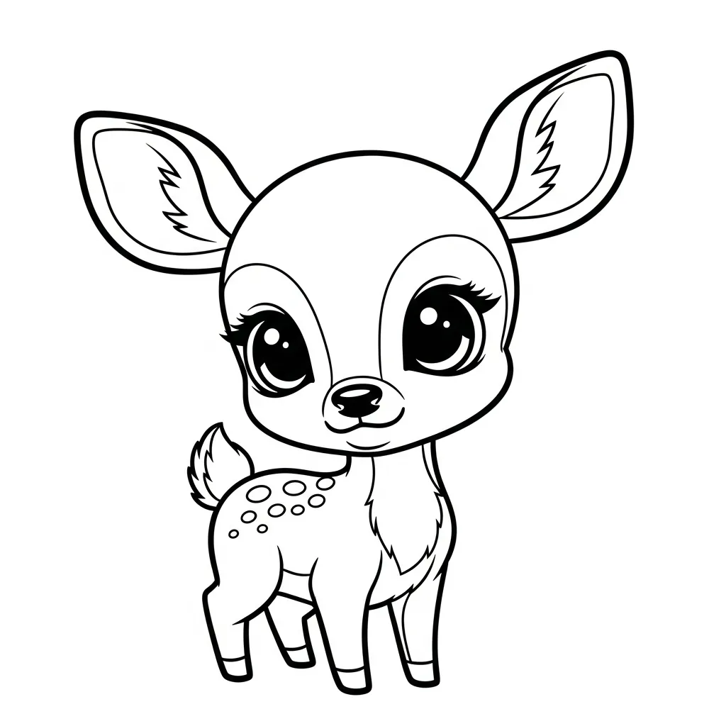 Ciervos para colorear gratis para niños 1