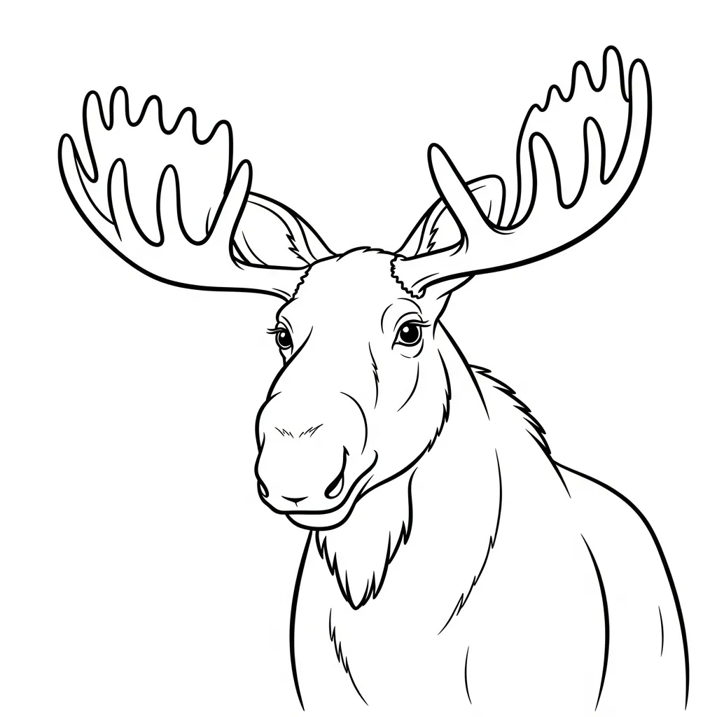Ciervos para colorear para imprimir para niño de 4 años 1